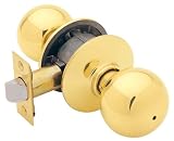 Tools & Hardware : Schlage F40VORB605 Orbit Privacy Knob, Bright Brass