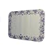 Dinex DX5329M Paper Orchid Borders Tray Cover with Straight Edge/Round Corner, 18-3/4" Length x 13-5/8" Width, Size M (Case of 1000)