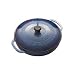 Lodge Enameled Cast-Iron 3-Quart Covered Casserole, Caribbean Blue