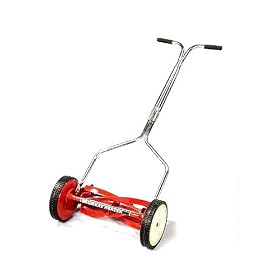 Great States 304-14 14-Inch Economy Push Reel Lawn Mower With T-Style Handle And Heat Treated Blades