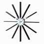 George Nelson Square Spindle Clock - 1120-DARK