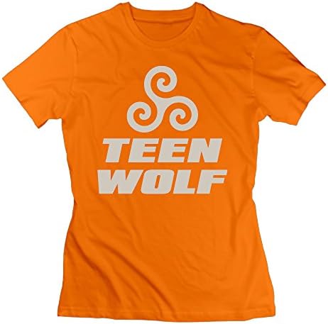 Cozyou Teen Wolf Teen Wolf Women Summer Short Sleeve Tshirt M Orange