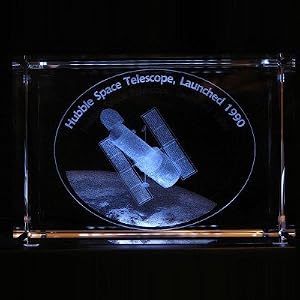 Hubble Space Telescope Illuminated Crystal Sculpture by Science Channel
