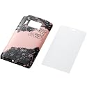 ELECOM docomo P-07C シェルカバー (保護フィルム付) for girl ライトピンク PD-PA07PVG1PNL