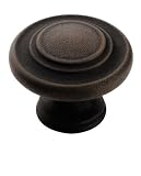 Amerock BP1586-ART Inspirations 3 Ring Knob 1-1/4-Inch Diameter, Antique Rust