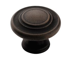 Amerock BP1586-ART Inspirations 3 Ring Knob 1-1 4-Inch Diameter, Antique Rust by Amerock