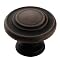 Amerock BP1586-ART Inspirations 3 Ring Knob 1-1/4-Inch Diameter, Antique Rust