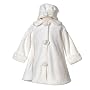 Good Lad Little Girls Outerwear Trendy Ivory Rose Fur Coat Girl 6