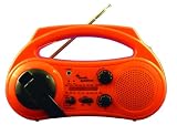 Solar Powered ECO Ready AM/FM Radio and Flashlight Hank Crank and Battery Powered - Great for Camping and Emergency Use