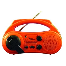 Solar Powered ECO Ready AM FM Radio and Flashlight Hank Crank and Battery Powered - Great... by Hisonic