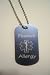 Peanut Allergy Medical Alert Dog Tag Laser Engraved