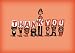 "Thank You/generic" by Bald Guy Greetings, 8 mini-cards per box (Pack of 2)