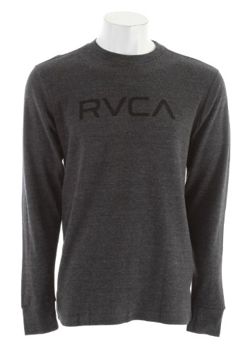 RVCA Big Rvca Thermal Shirt - Long-Sleeve - Mens Black, L