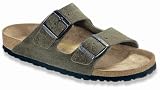 Birkenstock Adult's 551021 Birkenstock Arizona  Olive Leather 38 EU Regular