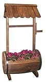 IMAGE OF Wooden Wishing Well Planter per 1