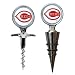 Cincinnati Reds MLB Cork Screw and Wine Bottle Topper Set by Great American Products