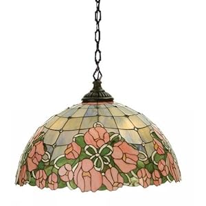 Meyda Tiffany - 81720: Victorian Floral - 22"W Cabbage Rose Pendant