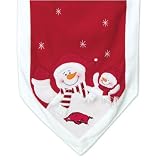 Arkansas Razorbacks Snowman Table Runner