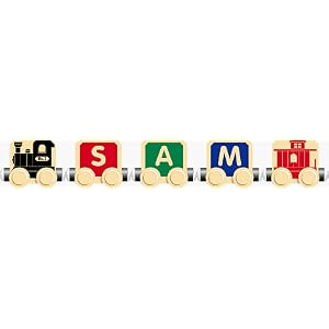 TimberToot 3 letter name with engine and caboose by 