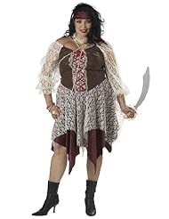 California Costumes Womens South Seas Siren Costume, As shown, 2XL (18-20)
