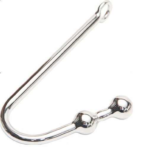 Extreme Sex ~ TWO 1" SOLID BALLS ~ STEEL anal ROPE HOOK BONDAGE double ball TOY for fetish sex Slave Games ~ Sm437 Shipped in Discrete Package , No Invoices Included