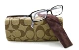 AUTHENTIC COACH EYEGLASSES HILARY 517 BROWN OPTICAL RX