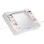 Jerdon Mirror J1010 Table Top Makeup Mirror, White