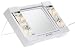 Jerdon Mirror J1010 Table Top Makeup Mirror, White
