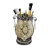 Victorian Brush Holder - Beige Cameo - FREE Make Up Brushes Included!