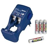 Hama - Energie Kit Accus et Chargeur - Chargeur secteur universel - pour accus AAA/AA - NiCd/NiMh - 4 accus AAA 1000 mAh