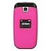 Eagle Cell Snap-On Rubberized Hard Protector Case Cover for LG 450 Flip Phone - Retail Packaging - Hot Pink