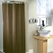 Plain Polyester Shower Curtain, Chocolate