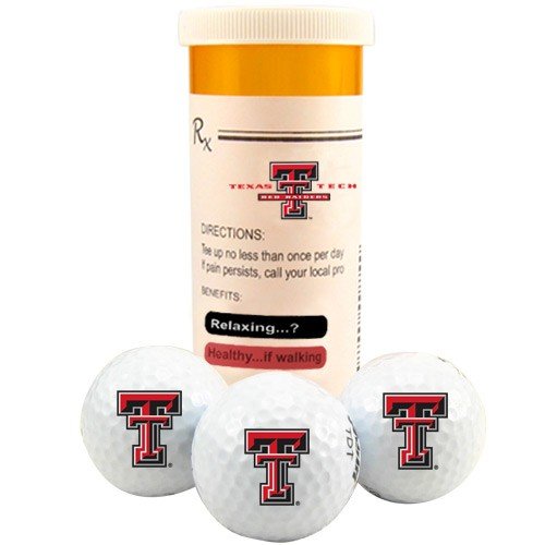 Texas Tech Red Raiders Rx 3-pack Golf Balls