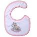 Baby Girl Bib Pony Embroidery Pattern with Velcro Strap, Baby Bib