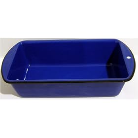 Loaf Pan, Enamelware, Solid Blue by Crow Canyon Home
