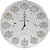 'My First Year' Multi-Photo Frame Clock (Silver colour.  Holds 12 photographs)