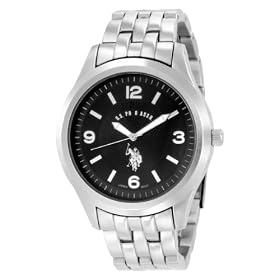 U.S. Polo Assn. Mens USC80037 Analogue Black Dial Bracelet Wa
