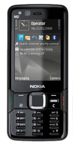 Nokia - N82 - T�l�phone portable - Photo 5 MP - Bluetooth - Noir