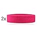 Hoter Sweatband Headband Wristbands Athletic Exercise Basketball Wrist Sweatband and Headbands Moisture Wicking Sweat Absorbing Head Band 2Pcs/3Pcs