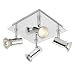 Modern Square Chrome 4 Way GU10 Ceiling Spotlight