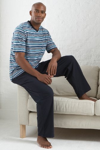 Pure Cotton Short Sleeve Long Leg Pyjamas