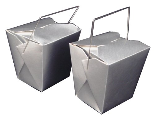 WeGlow International Chinese Food Decoration Box Silver (5 pieces)
