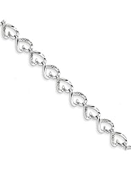 Sterling Silver Diamond Bracelet