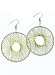 Dreamweaver Glitter Thread Disc Drop Earrings