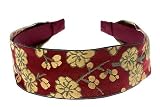 L. Erickson USA Ribbon Headband - Daphne Cabernet