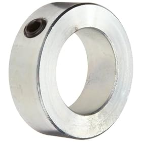 Shaft Collar Set Screw Type Zinc Plated Steel 9/16 ID x 1 OD (Pack of 5)