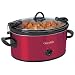 Crock-Pot SCCPVL600R 6-Quart Manual Cook & Carry Oval Portable Slow Cooker, Red