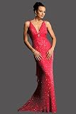 Strawberry Sequined Gowns by Sherri Hill