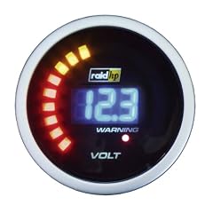 Raid HP 660504 Zusatzinstrument Voltmeter Serie Night Flight Digital Blue