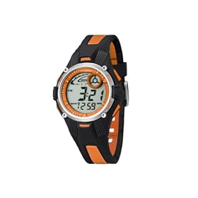Calypso - K5558/4 - Montre Gar�on - Quartz - Digitale - Eclairage-Chronom�tre-Temps interm�diaires-Alarme - Bracelet Caoutchouc multicolore